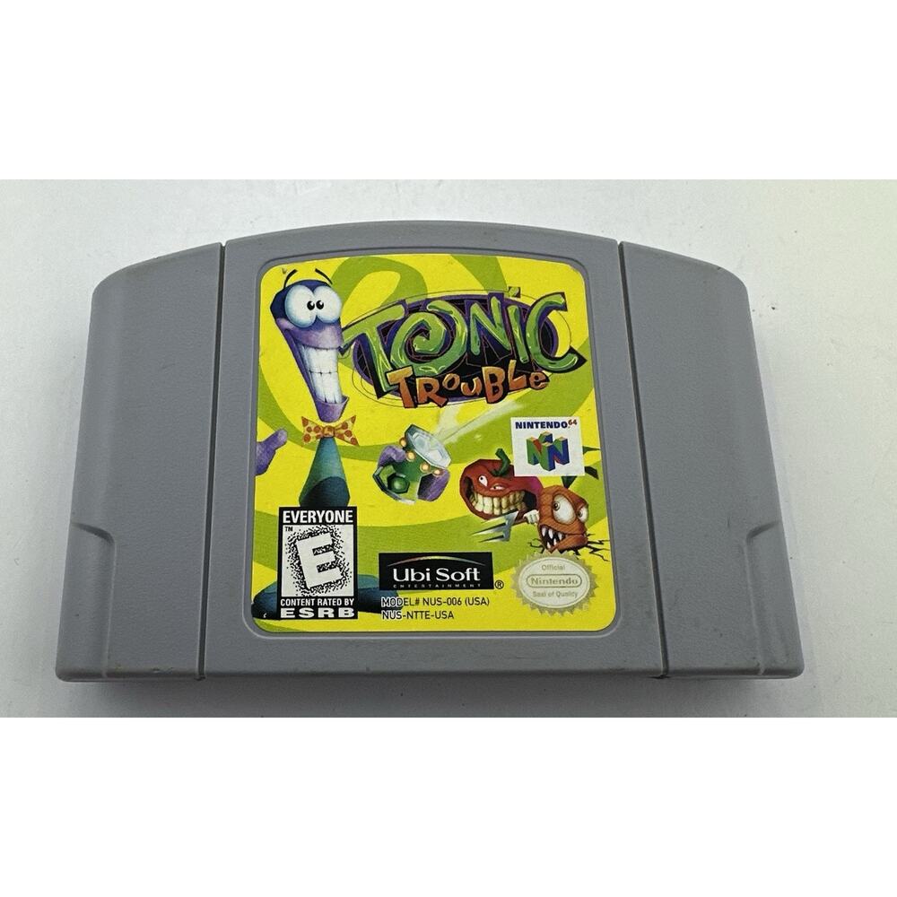 Tonic Trouble Nintendo 64 N64 Authentic Tested Fast Shipping Retro Gaming Vintag